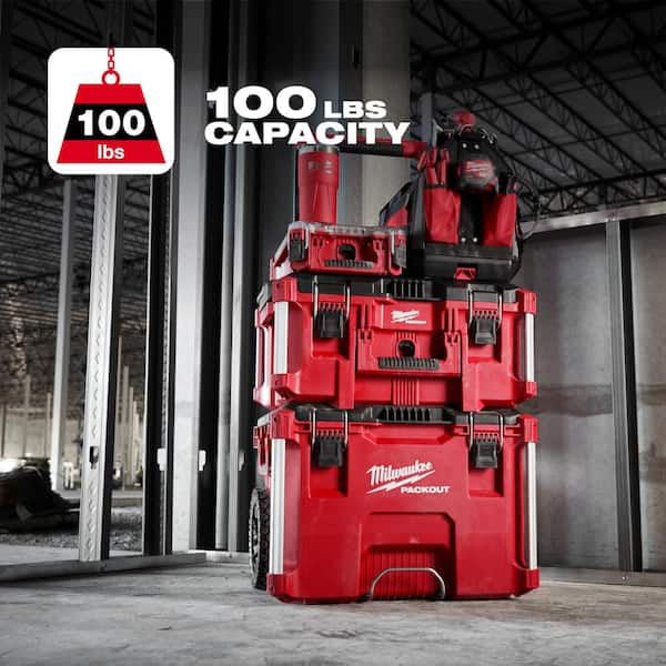 Milwaukee - PACKOUT 22 in. Large Portable Tool Box Fits Modular Storage System