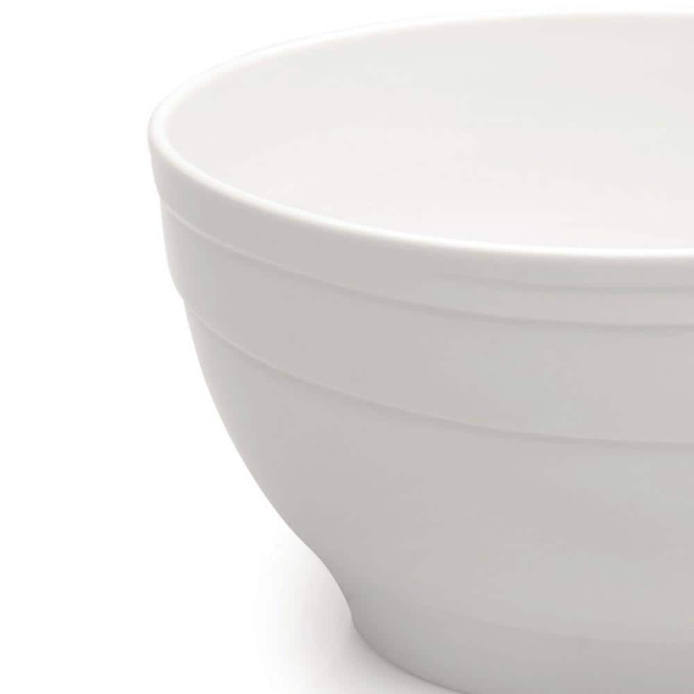 White Ceramic Microwave Safe Salad and Pasta Bowl