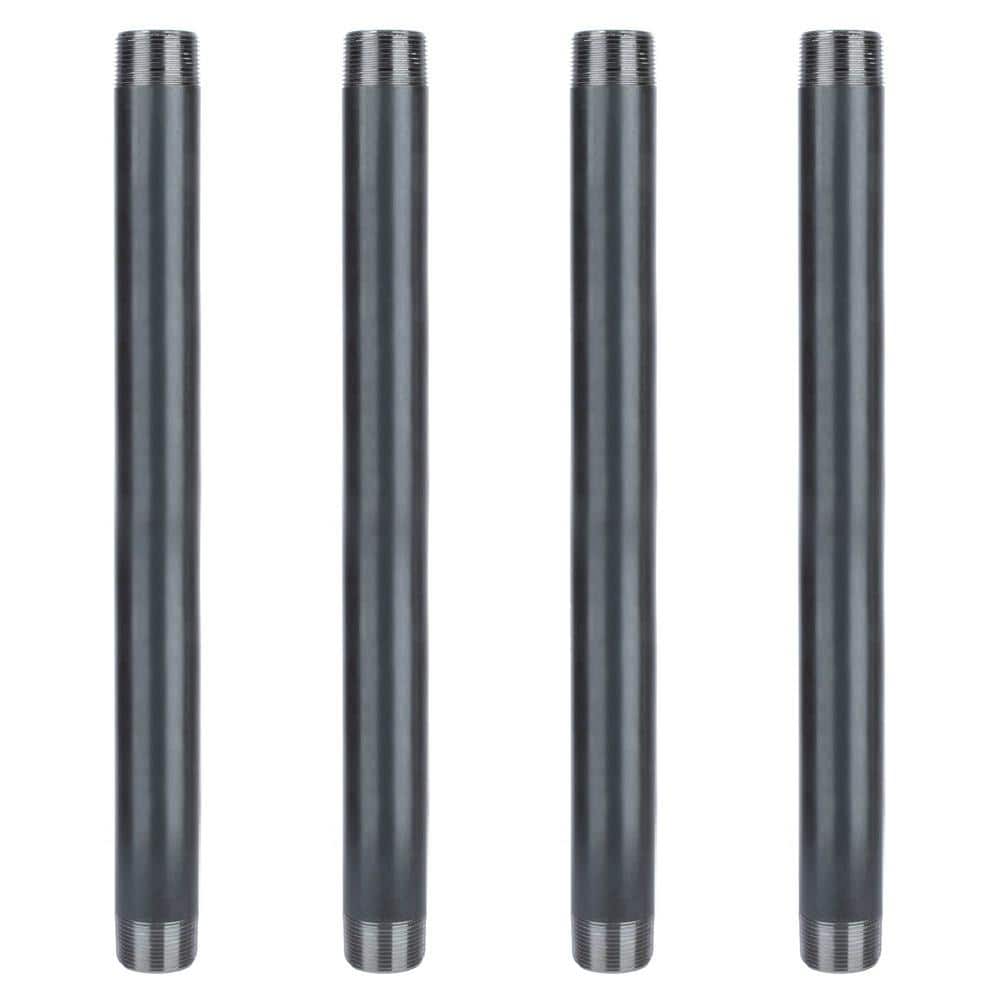 1 1/4 in. x 1.5 ft. L Black Industrial Steel Grey Plumbing Pipe (4-Pack) price history on PriceWatchPro