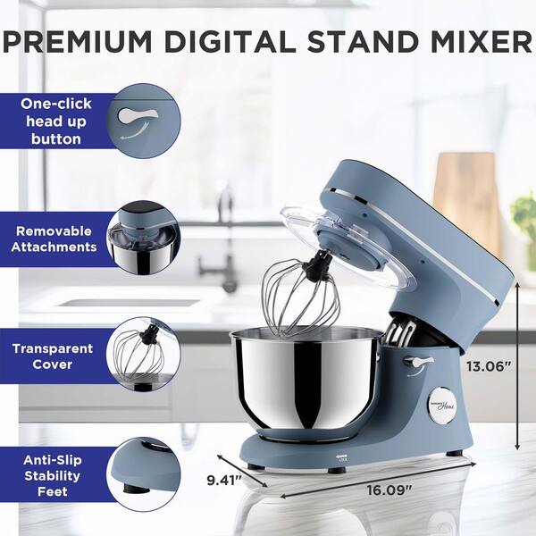 Magnavox 6 L. 11-Speed Stand Mixer with Digital Touchscreen in