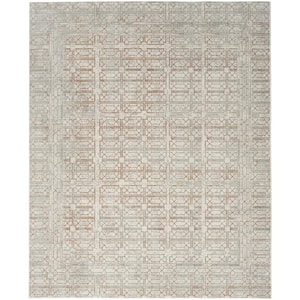 Desire Ivory Beige 8 ft. x 10 ft. Abstract Contemporary Area Rug