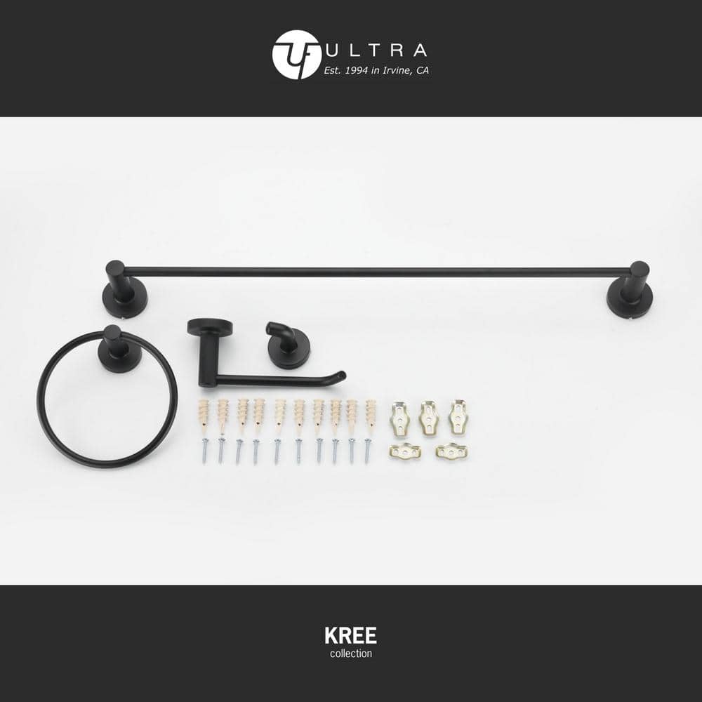Kree 4 - Piece Bathroom Hardware Set