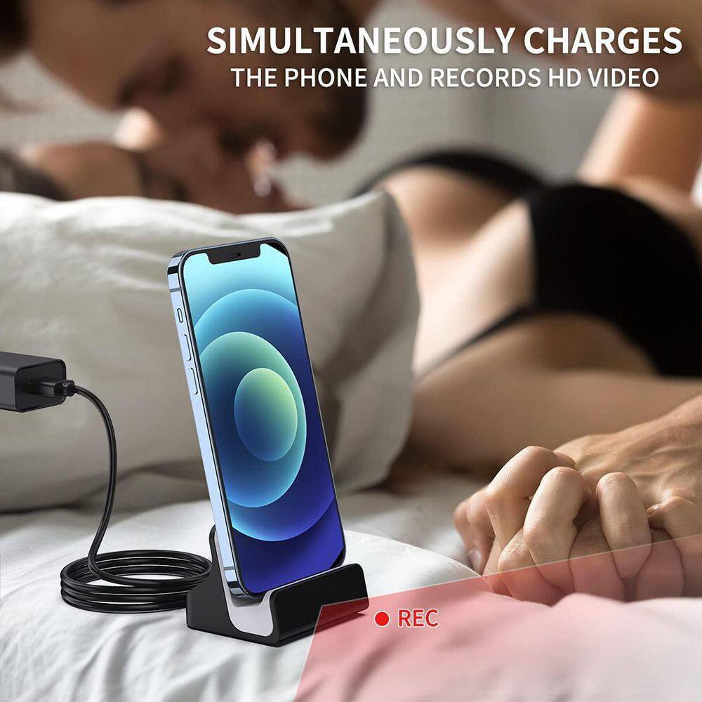 Buy Wired 1080P WiFi Mini Hidden Security Camera with iPhone Charger