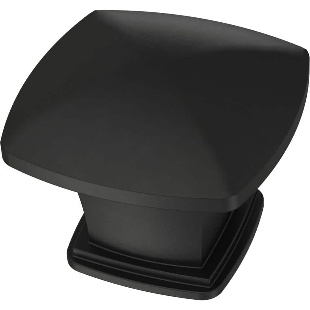 Liberty Essentials 1 1 4 In 31mm Matte Black Square Cabinet Knob 24   Liberty Cabinet Knobs P35596c Fb B2 64 1000 