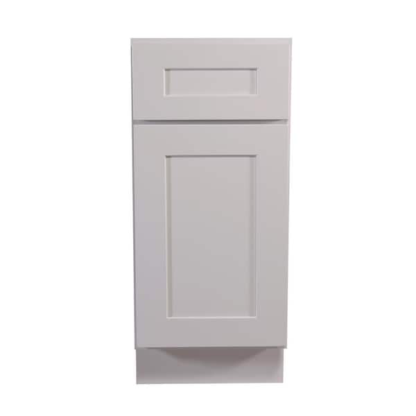 Design House Brookings Plywood Ready to Assemble Shaker 9x34.5x24 in. 1-Door 1-Drawer Base Kitchen Cabinet in White