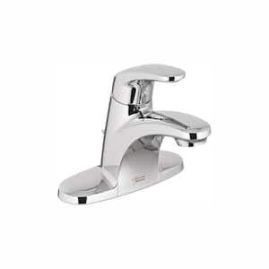 Colony Pro 4 in. Centerset Single-Handle Low-Arc Bathroom Faucet with 50/50 Pop-Up Assembly in Polished Chrome