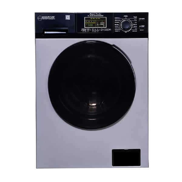Deco 24 in. 1.9 cu.ft. Digital Compact 110-Volt Vented/Ventless 18 lbs. Washer Dryer Combo 1400 RPM in Silver/Black