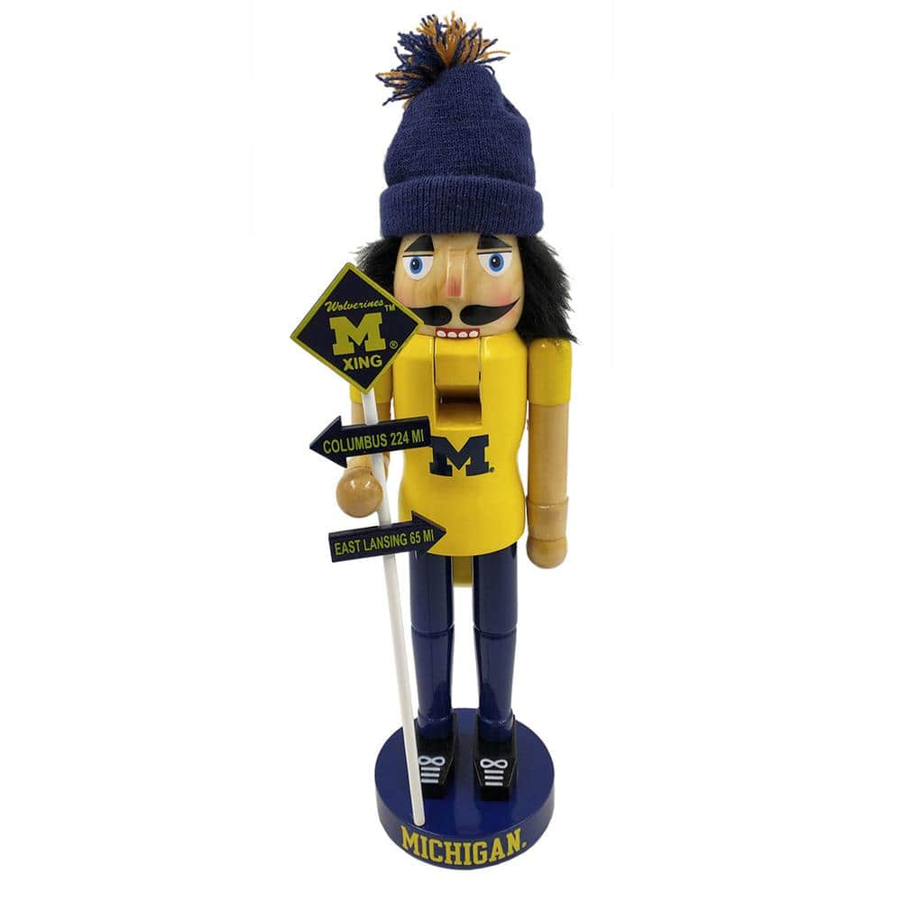 Santas Workshop MIW091 12 in. Michigan Rivalry Nutcracker