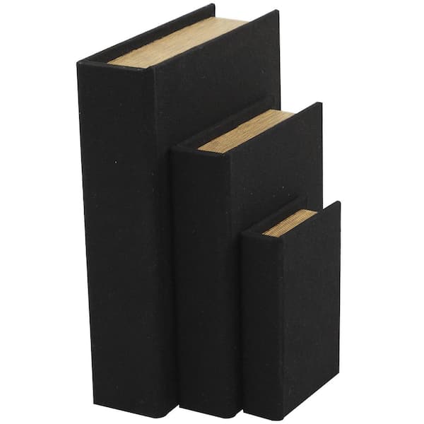 Rectangle Linen Faux Book Box (Set of 3)