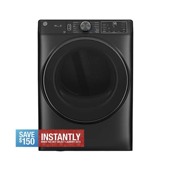 7.8 cu.ft. Smart Front Load Electric Dryer in Carbon Graphite with Steam and Sanitize