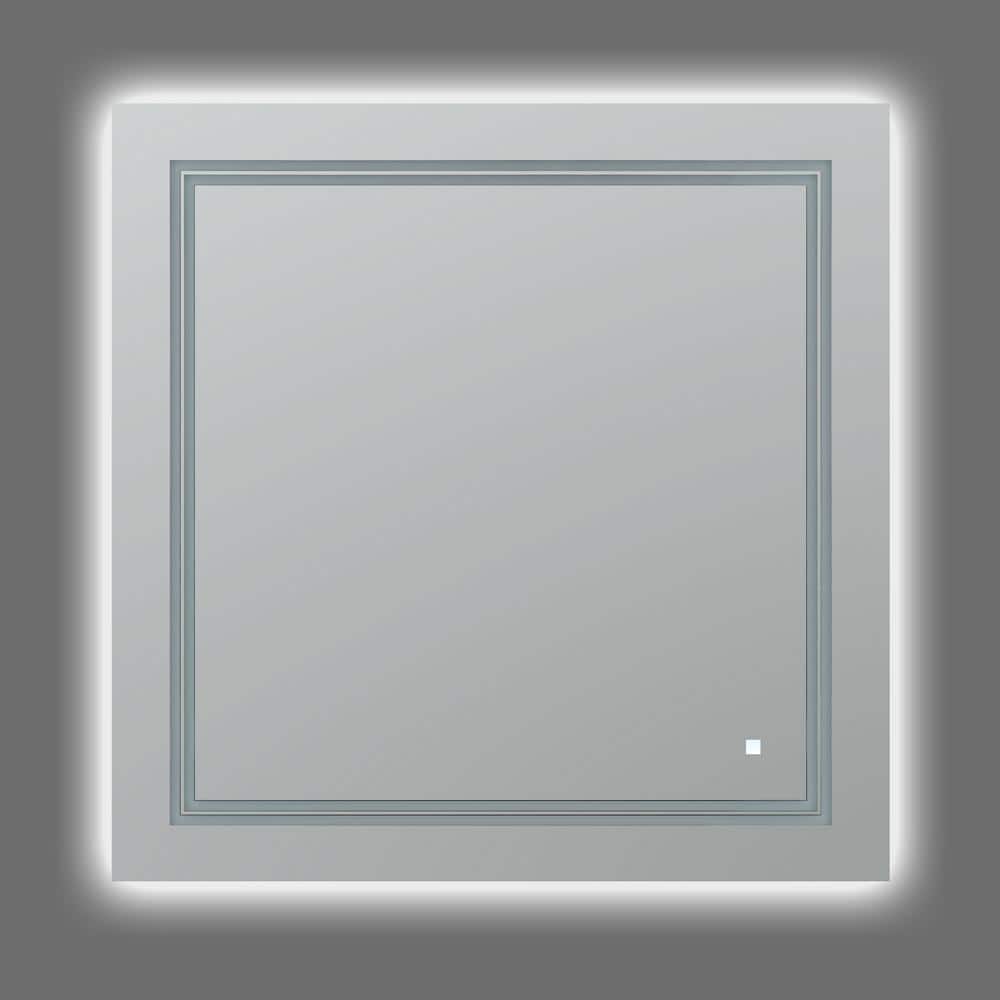 AQUADOM Soho LED Mirror with Defogger and Dimmable, Backlit + Front Lit.