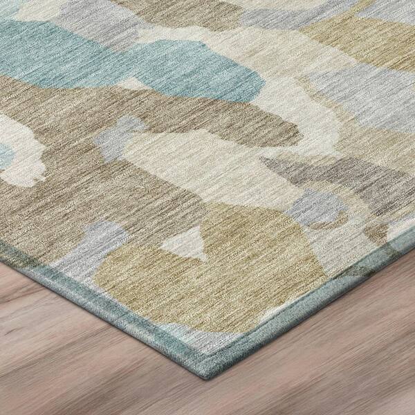Chantille Machine Washable Indoor/Outdoor Abstract ACN3117 Linen 10 ft. x 14 ft. Area Rug