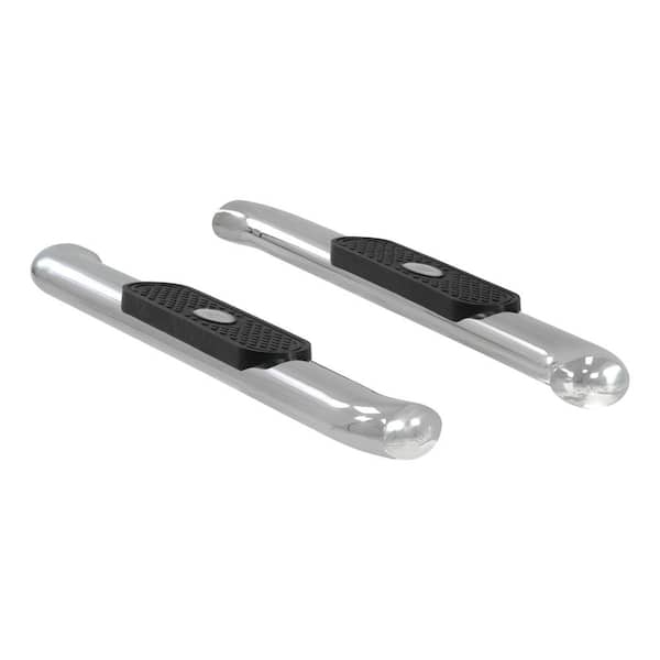 Aries 4-Inch Oval Polished Stainless Steel Nerf Bars, Select Chevrolet Silverado, GMC Sierra 1500, 2500, 3500 HD