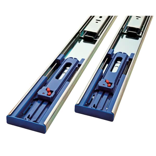 Everbilt 14 in. Soft-Close Full Extension Side Mount Ball Bearing Drawer Slide Set 1-Pair (2 Pieces)