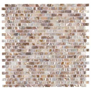 Conchella Subway Perla 11-3/4 in. x 11-3/4 in. Natural Shell Mosaic Tile (0.98 sq. ft./Each)