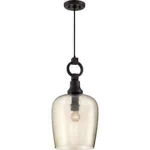 Kendrick 11.5 in. 1-Light Western Bronze Mini Pendant