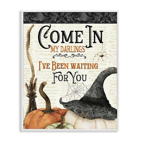 Stupell Industries Spooky Witch Phrase by Deane Beesley 1 Piece Framed Graphic Print Typography Poster Art Print 14 in. x 11 in.