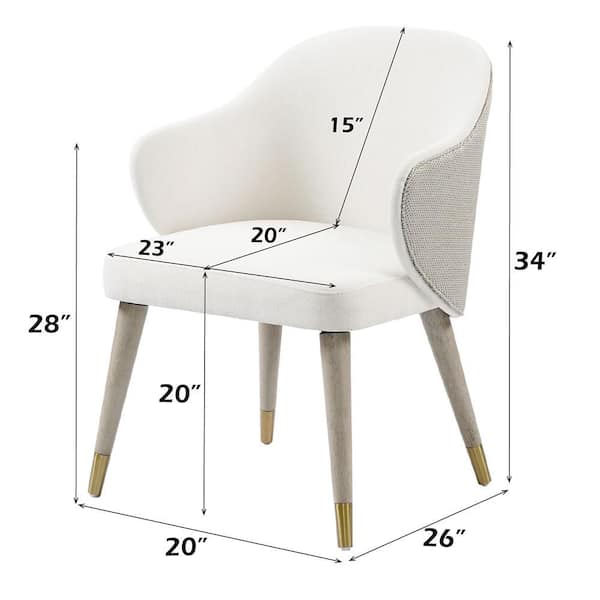 Acme Furniture Charity Gray Oak Wood Arm Chair Set-2 DN03086 - The