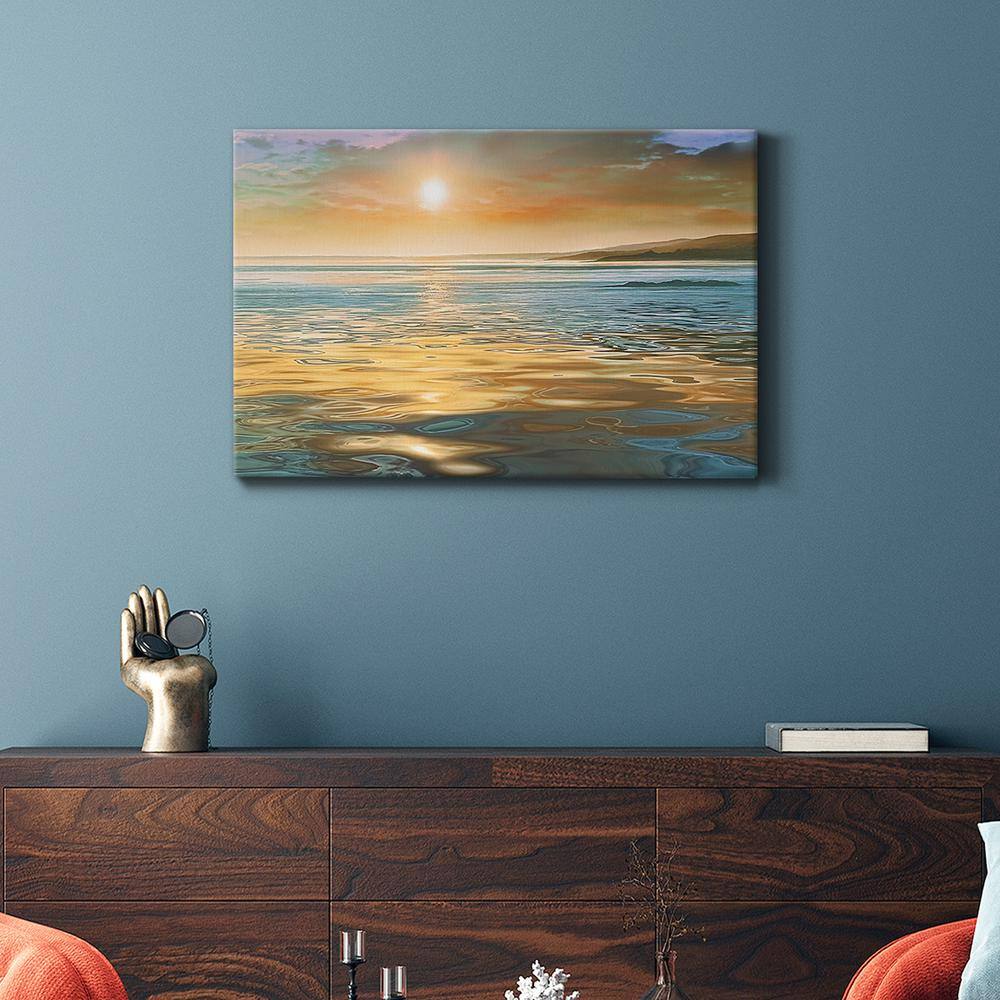 Evening Calm Scenic Landscape Canvas Wall Art, 12" x 18"