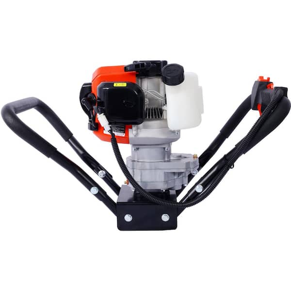 0.04 cu. ft. V-Type 52CC 2 Stroke Gas Post Hole Digger, One Man Auger Digging Fence, Red