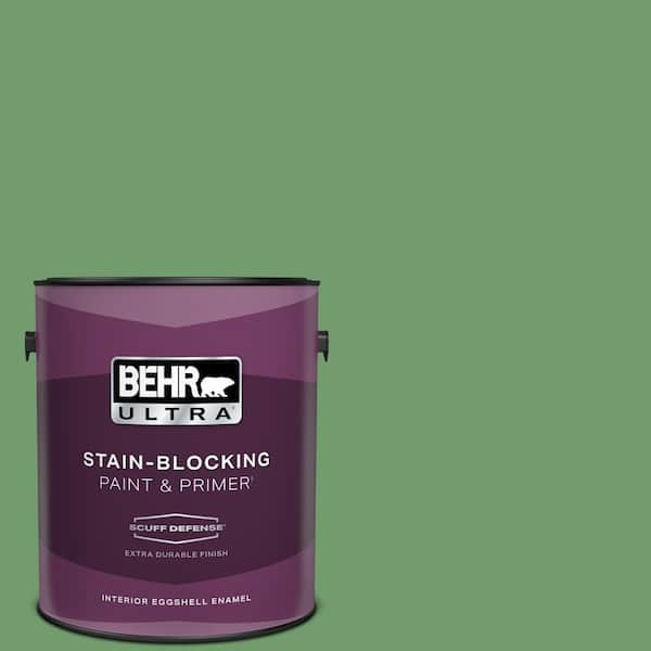 BEHR ULTRA 1 gal. #450D-6 Shire Green Extra Durable Eggshell Enamel Interior Paint & Primer