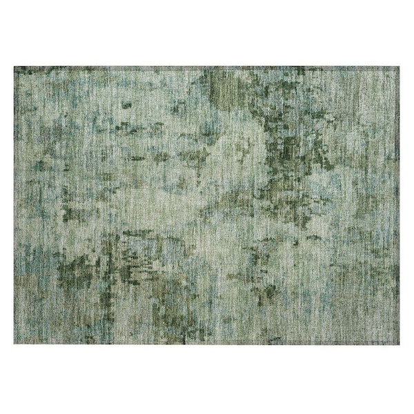 Chantille Machine Washable Indoor/Outdoor Abstract ACN2360 Sage 2 ft. x 3 ft. Accent Rug