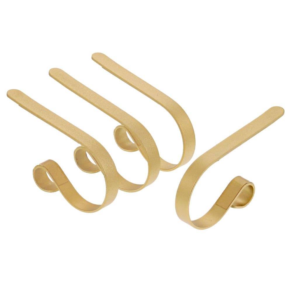 2.5 in. Textured Gold Metal Original MantleClip Stocking Holder 4-Pack price history on PriceWatchPro