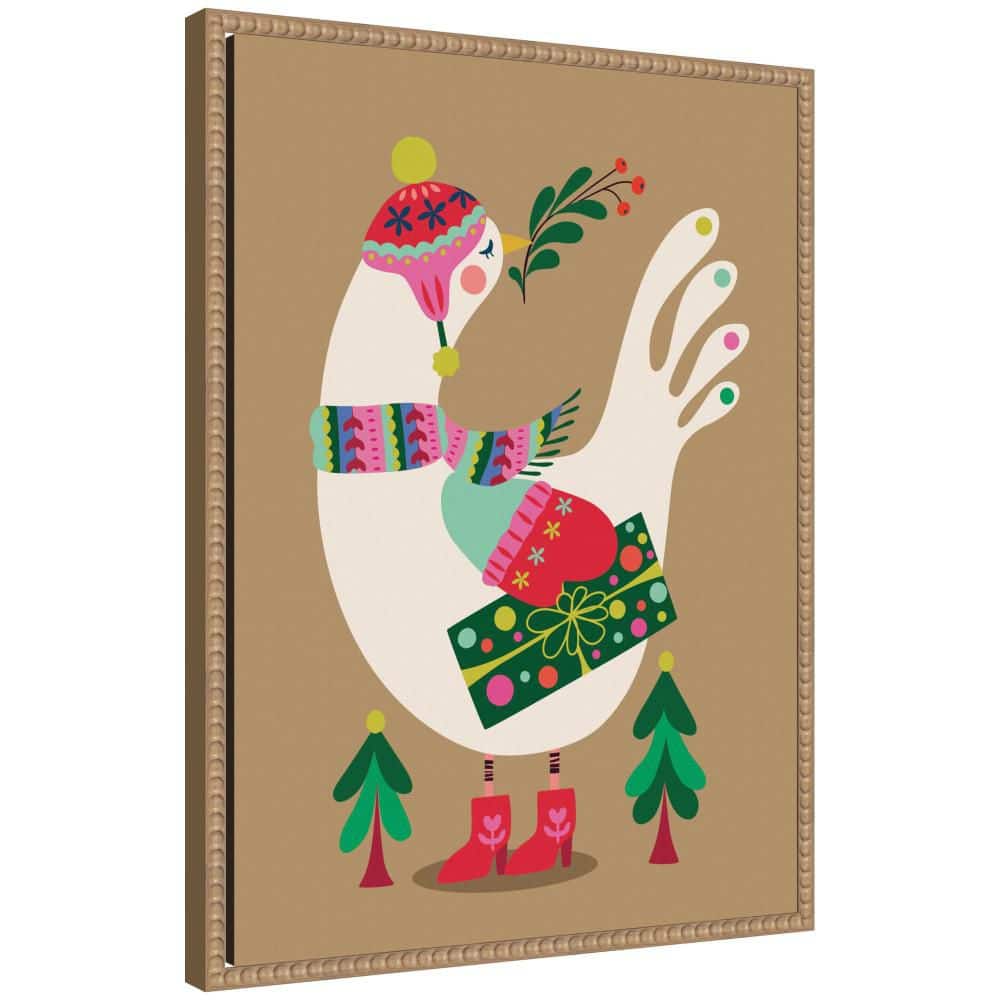 "Sylvie ""Festive Dove"" by Rachel Lee Framed Holiday Art Print 18 in. x 24 in." price history on PriceWatchPro