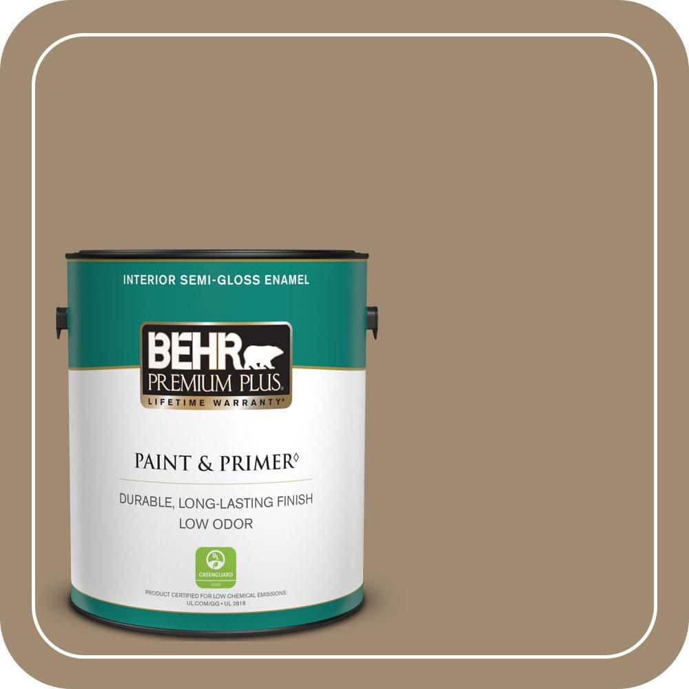 1 gal. #PMD-102 River Mud Semi-Gloss Enamel Low Odor Interior Paint & Primer price history on PriceWatchPro