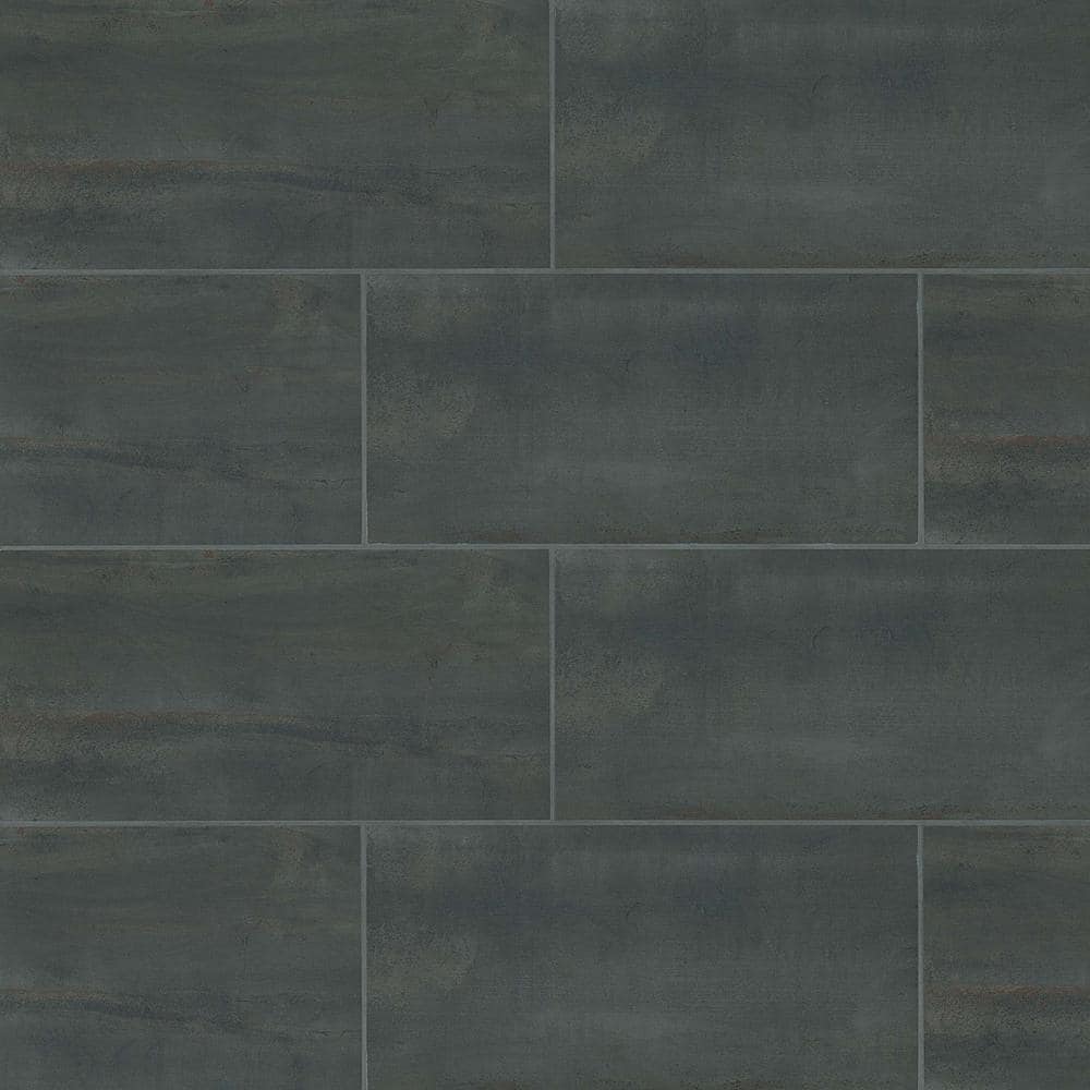 Tile Samples - Rebel 12 in. x 24 in. Matte Night Porcelain Metal Look Tile Samples (11.63 sq. ft. /case) price history on PriceWatchPro