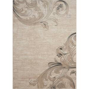 Maxell Mocha 8 ft. x 11 ft. Persian Modern Area Rug