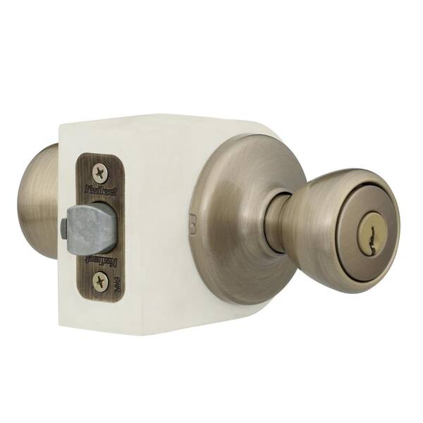 Kwikset Tylo Satin Chrome Keyed Entry Door Knob Featuring SmartKey Security  400T26DSMT6ALV1 - The Home Depot