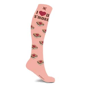 Men Small/Medium I love Smore Knee High Compression Socks for Women