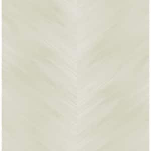 Lace Washed Chevron Vinyl Peel and Stick Wallpaper Roll (30.75 sq. ft.)