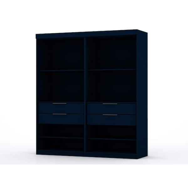 Luxor Ramsey Tatiana Midnight Blue Open 2-Sectional Closet (Set of 2)