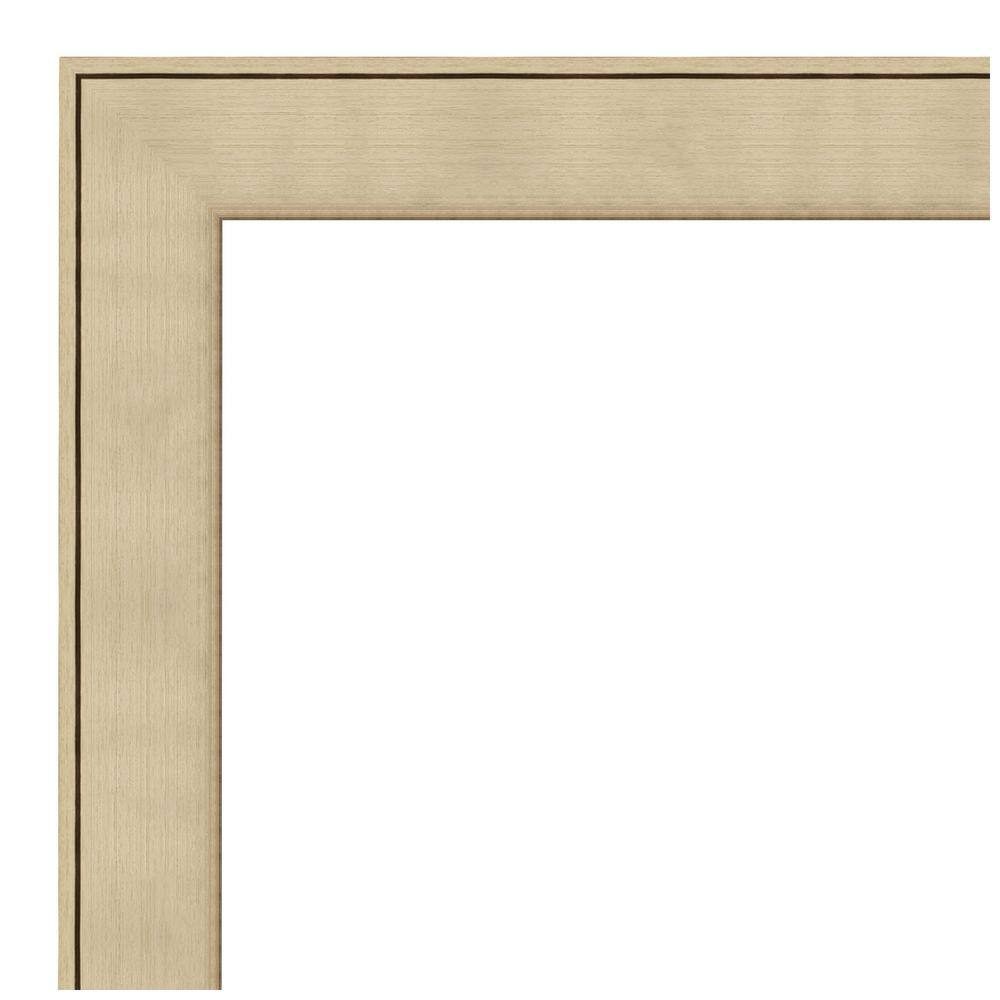 Elegant Honey Silver Rectangular Bathroom Vanity Mirror 28" x 40"
