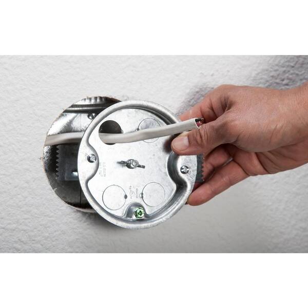 50 pc lot 4" Round Pancake Electrical Box 1/2" KO's Raco 293 Ceiling