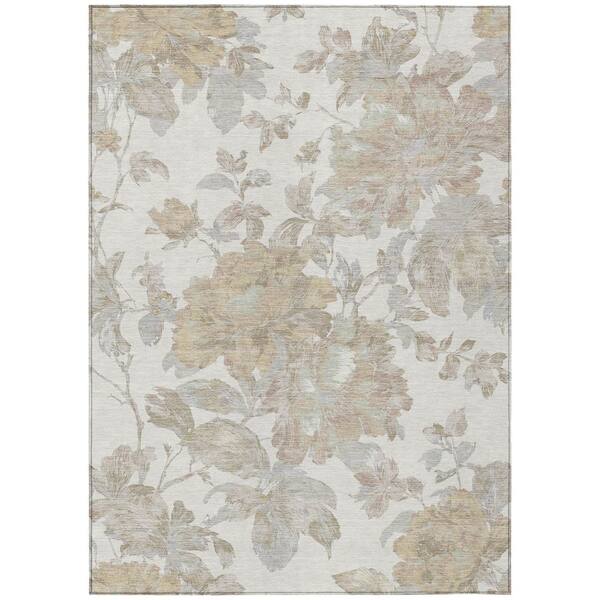 Chantille Machine Washable Indoor/Outdoor Abstract ACN3063 Ivory 10 ft. x 14 ft. Area Rug