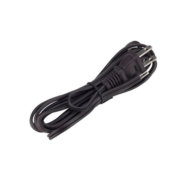 8 ft. SPT-1 Brown Cord Set with Polarized Plug and Stripped End Ready for Wiring