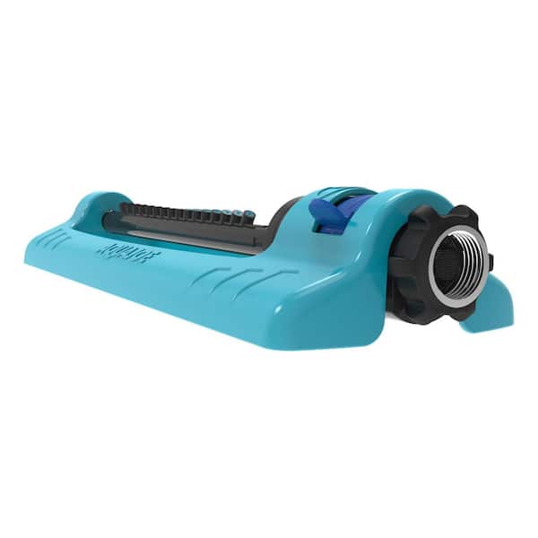 AQUA JOE Indestructible Metal Base Oscillating Sprinkler with