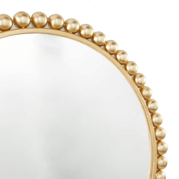 CosmoLiving by Cosmopolitan Round Metal Wall Mirror & Reviews