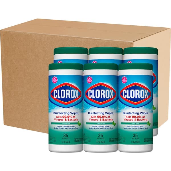 Clorox 35-Count Fresh Scent Bleach Free Disinfecting Cleaning Wipes  (6-Pack) C-100201140-6 - The Home Depot