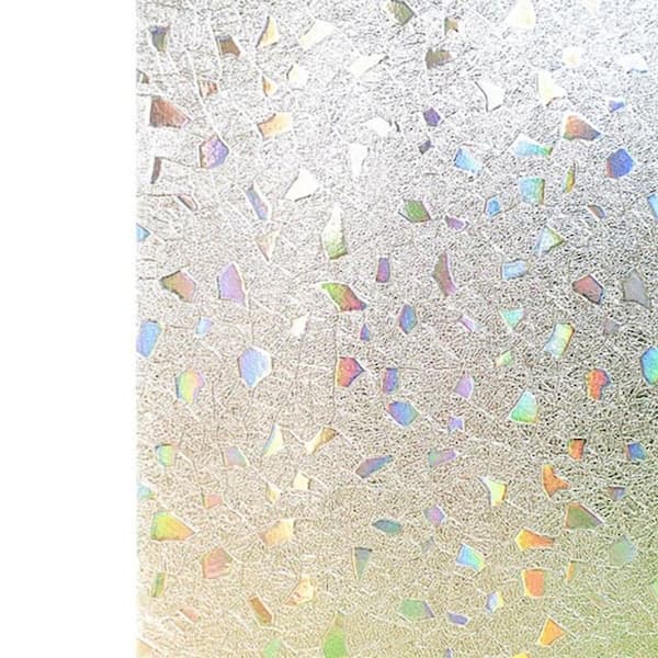 COTTON COLORS 35.4 in. x 78.7 in. Decorative and Privacy 3D Window Film