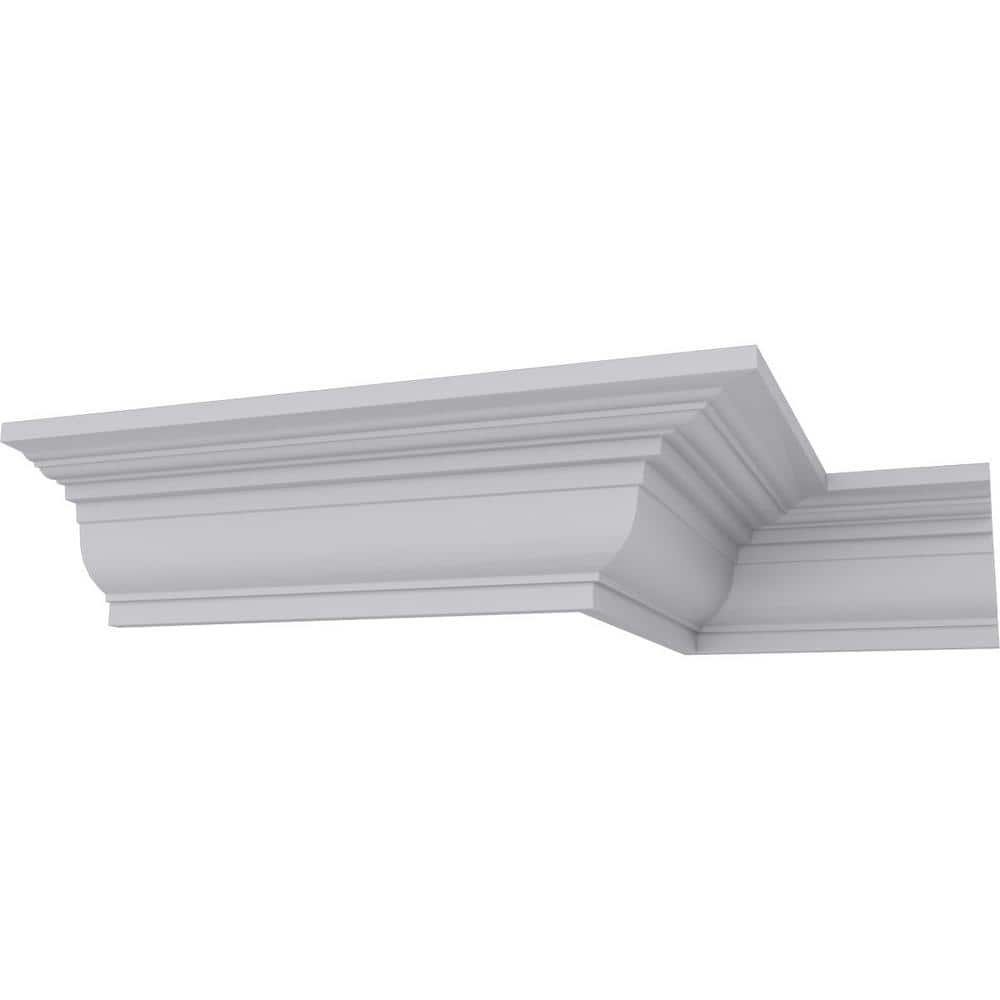 Bedford Smooth White Polyurethane Crown Moulding 94.5"