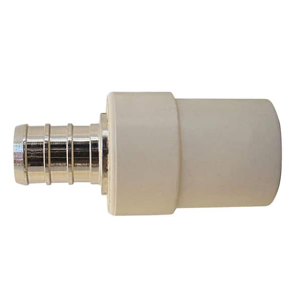 Apollo 1/2 in. Chrome Plated Brass Barb x CPVC CTS Transition Coupling