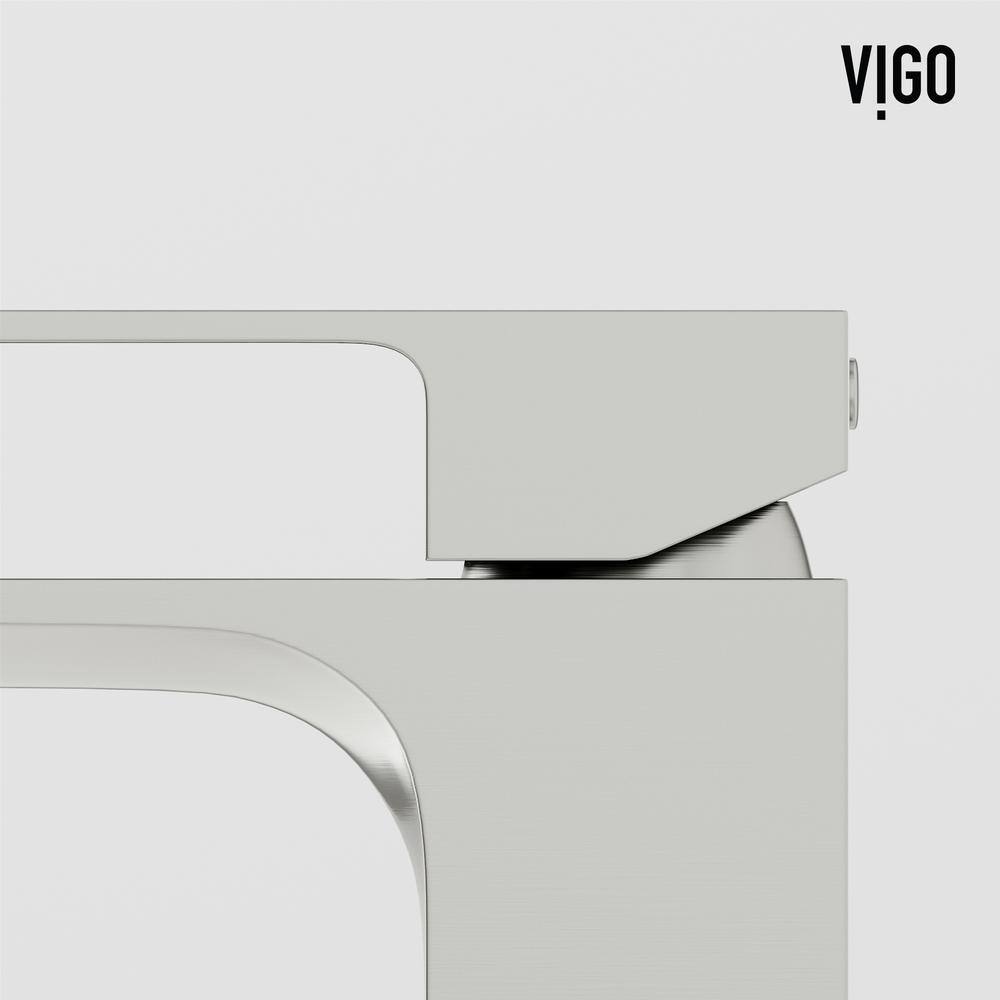 Dunn Brushed Nickel Tall Vessel Bathroom Faucet