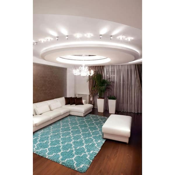 Casanova Aqua Custom Area Rug with Pad