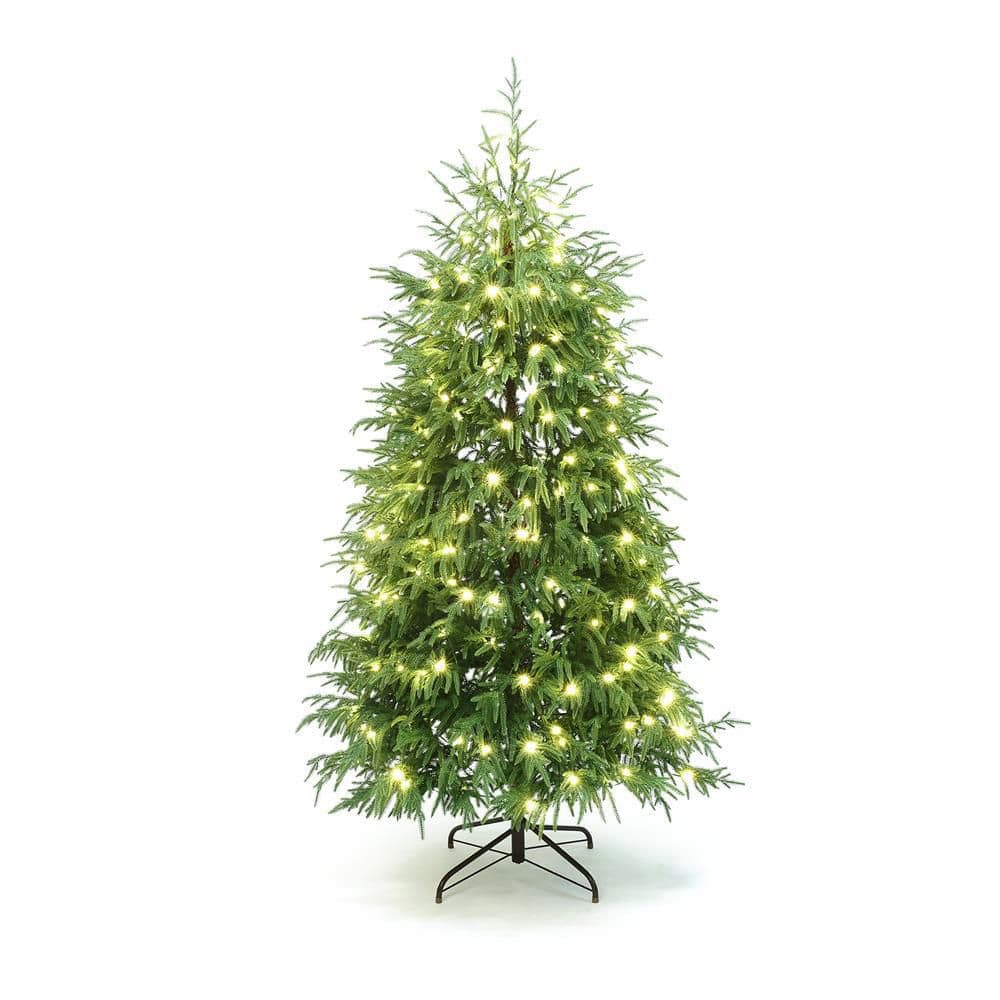 6 ft. PreLit Green Full Cedar Artificial Christmas Tree with Metal Stand price history on PriceWatchPro
