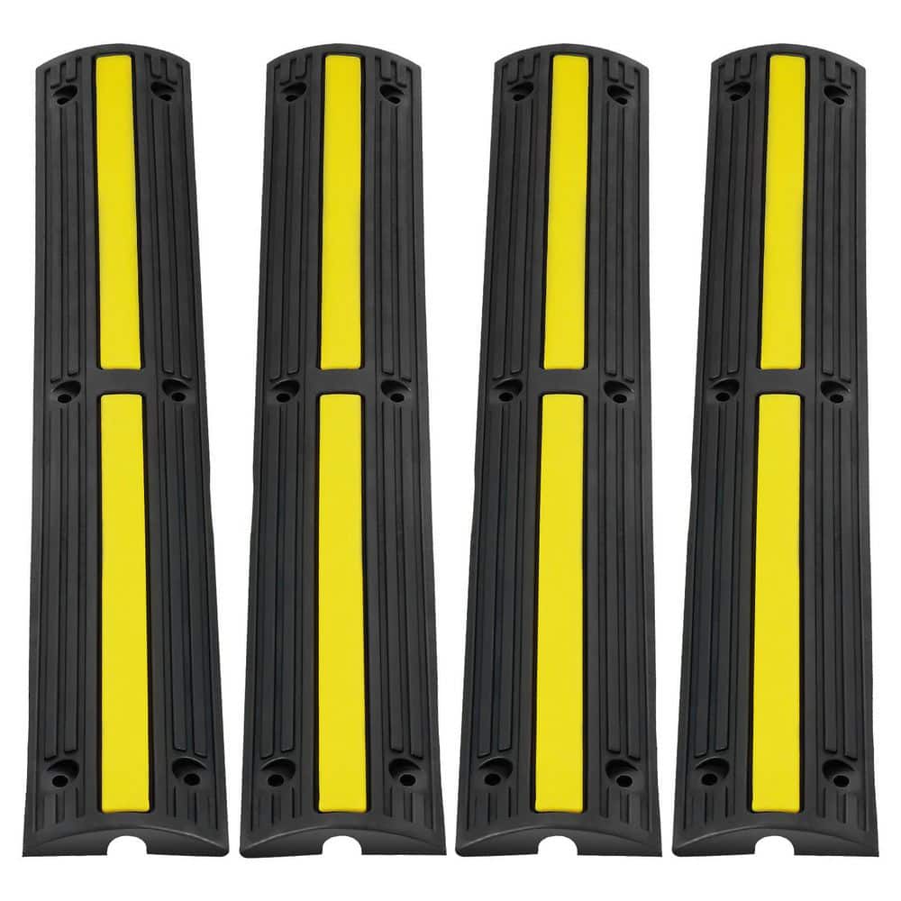 1-Channel 3.28 ft. Rubber Cable Protector Ramp (4-Pack) price history on PriceWatchPro