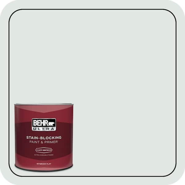 BEHR ULTRA 1 qt. #490E-1 Glimmer Extra Durable Flat Interior Paint & Primer